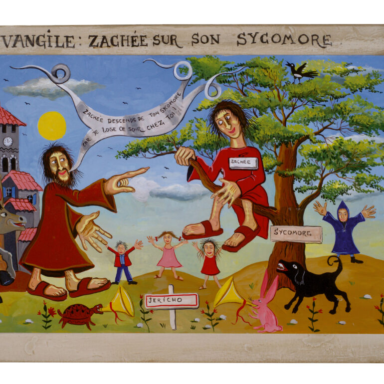 Zachäus auf seinem Feigenbaum