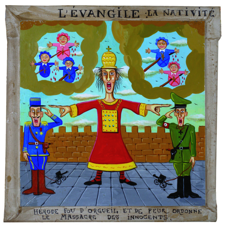 Herodes befiehlt das Massaker der unschuldigen Kindlein