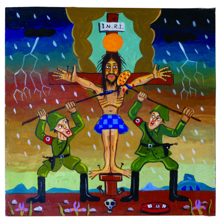 Die Passion - Einer der Wachsoldaten kann diesen endlosen Todeskampf nicht mit ansehen